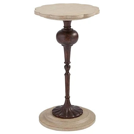 Fiore Martini Table with Scalloped Table Top